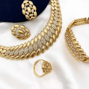 Perfect Plated Gold Jewelry sets_18K