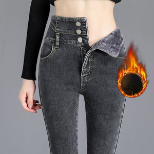 Jeans mit hoher Taille Pants_Winter